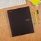 Spiral Notebook 5-Subject Wide Ruled Paper Fights Ink Bleed Water-Resistant Cover 8" x 10-1/2" 200 Sheets Black